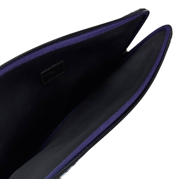 NWT Missoni For Bric’s Travel Laptop Tablet Case Blue Zigzag Italian Designer - Picture 8 of 14